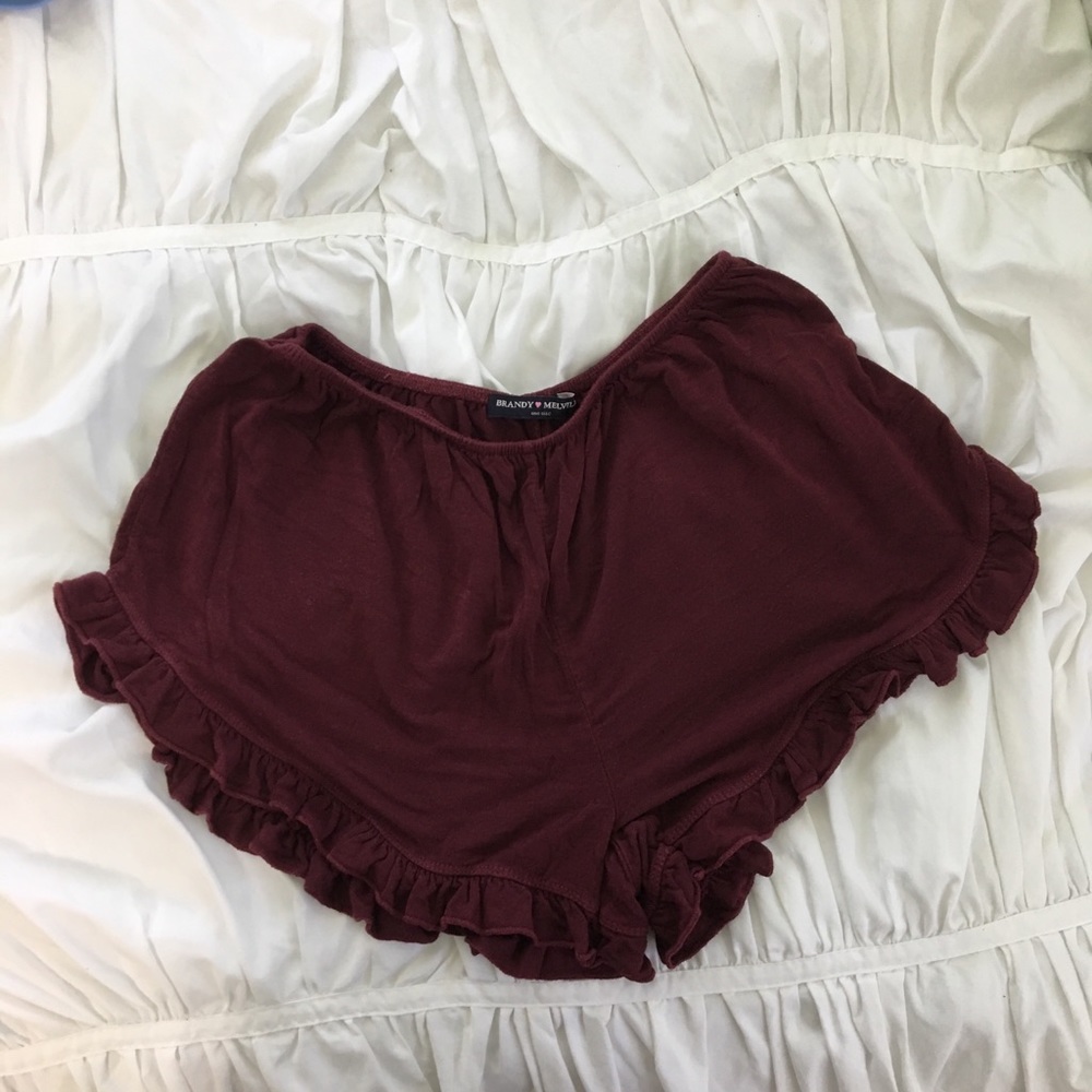 Brandy Melville Maroon Shorts